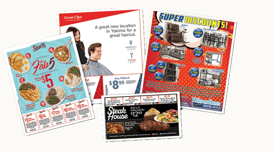 Examples of full color mailers